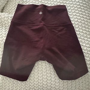 Lululemon Wunder Train Biker Shorts Sz 4